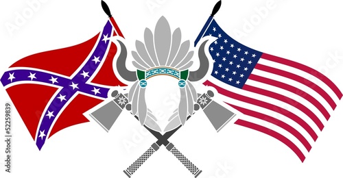 american civil war. stencil. fourth variant
