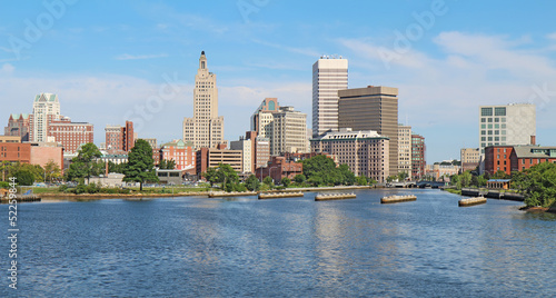 Panoramic skyline of Providence, Rhode Island photo
