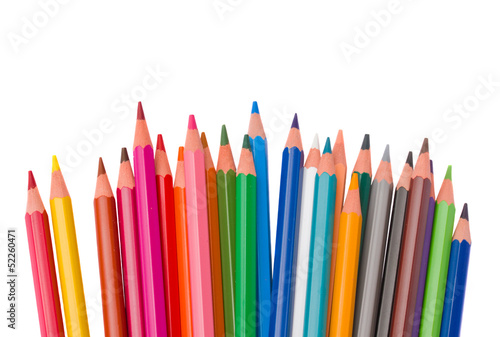 set of  multicolored pencils