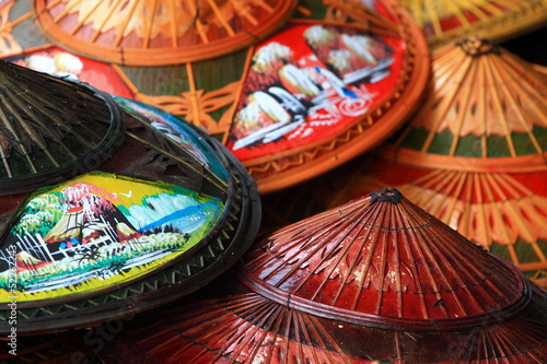 Hat made of bamboo and palm