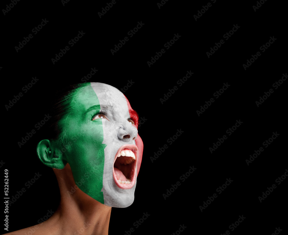 Naklejka premium The Italian flag