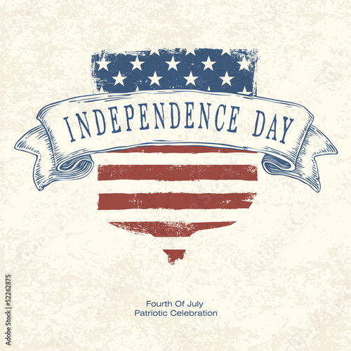 Independence day postertemplate. Vector photo