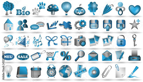 50 Icons Vektor Set