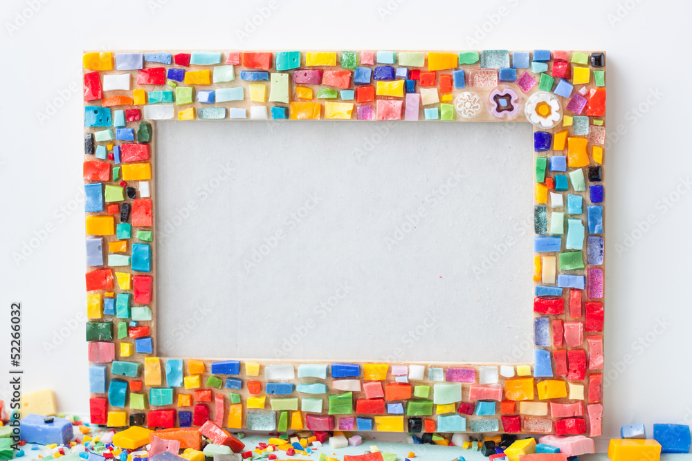 Fototapeta premium Mosaic handmade frame