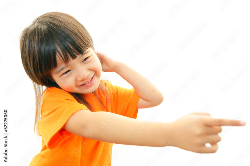 笑顔のかわいい女の子