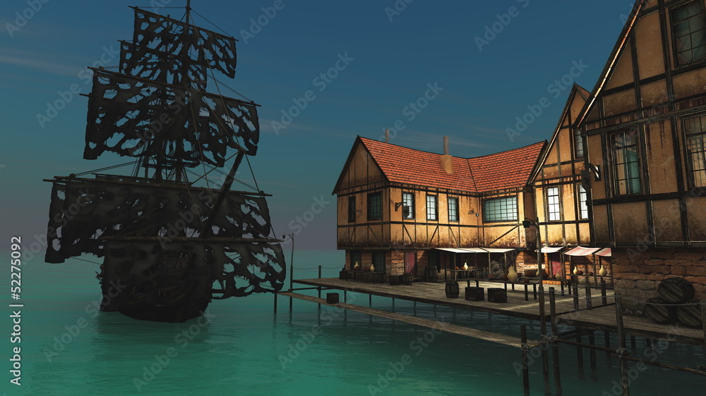 Obraz premium 帆船