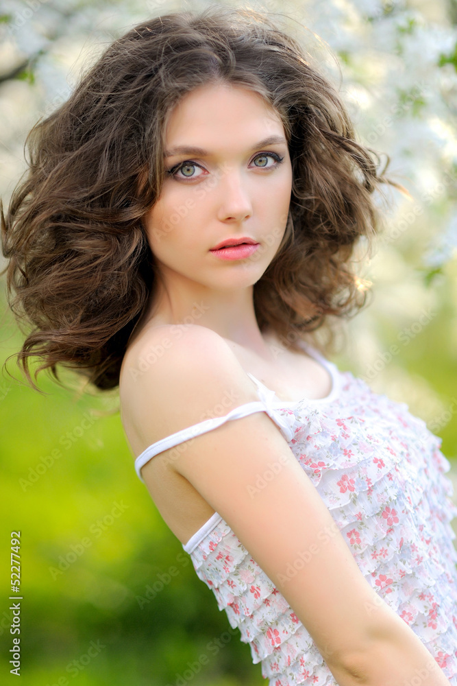 portrait of a beautiful girl in spring portrait of a beautiful girl in spring