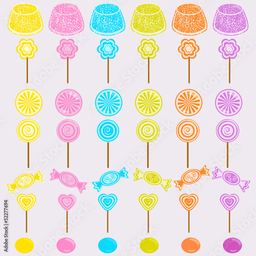 Candy party celebration, seamless pattern background