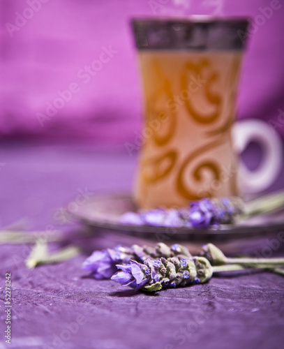 Fototapeta Naklejka Na Ścianę i Meble -  Lavender flowers in the foreground