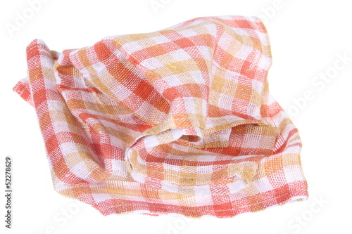 Kitchen towel isolated on white background