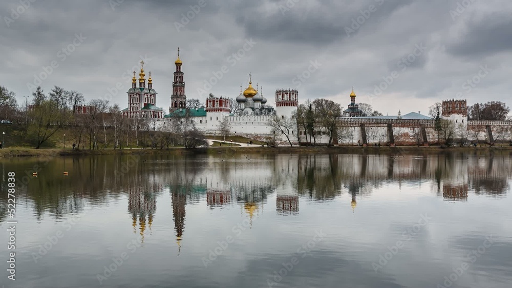 Novodevichy Convent, Timelapse Video, Moscow, Russia Novodevichy Convent, Timelapse Video, Moscow, Russia