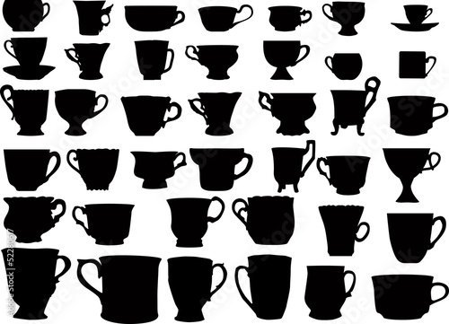forty isolated cups collection