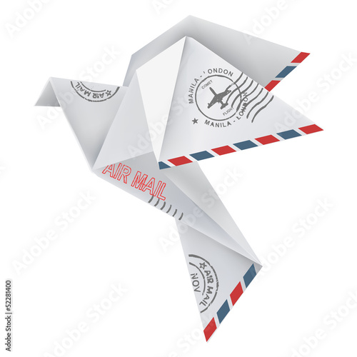 Origami pigeon