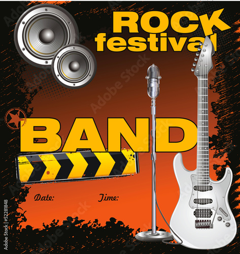 Rock concert poster