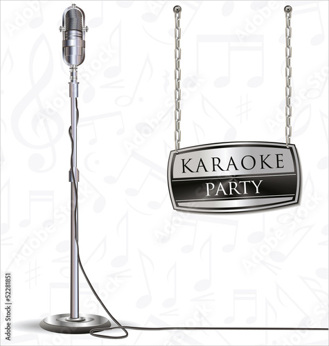 karaoke party background