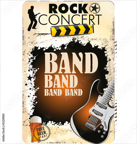 Rock concert poster