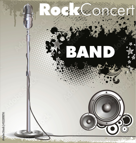 Rock concert poster