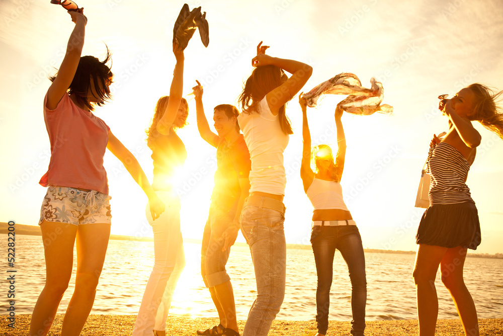 party on beach