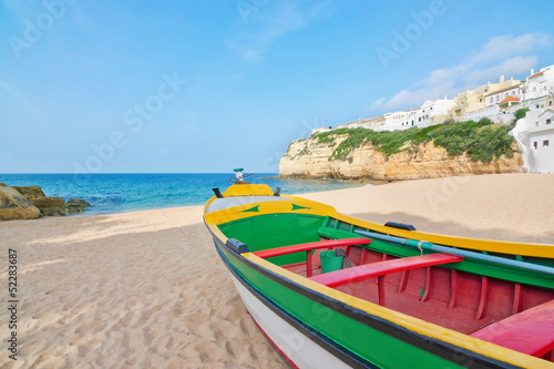 Magnificent beach on the coast of Portugal at Villa Carvoeiro. F