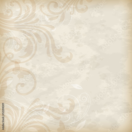 Vintage floral background