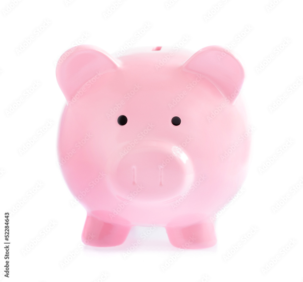 pink piggy bank