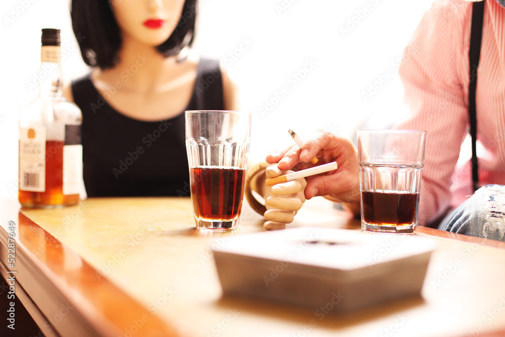 Freunde beim Trinken