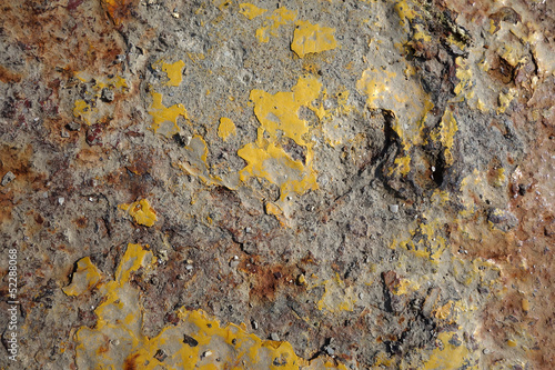 Metal texture with paint and rust