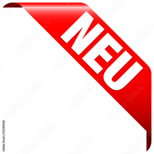 Banner "Neu" rot