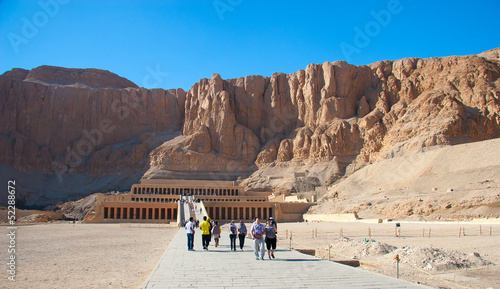 The temple of Hatshepsut near Luxor in Egypt