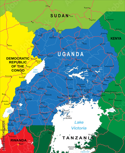 Uganda map