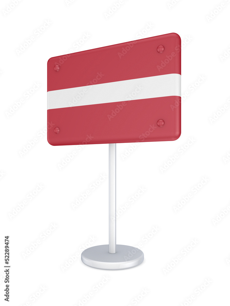 Bunner with flag of Latvia. Bunner with flag of Latvia.
