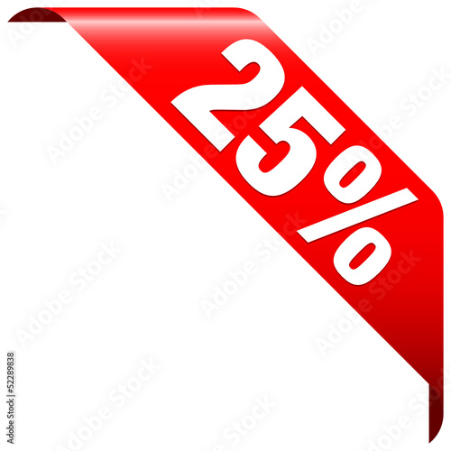 Banner "25%" Red