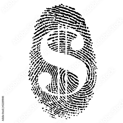 FINGERPRINT DOLLAR ICON