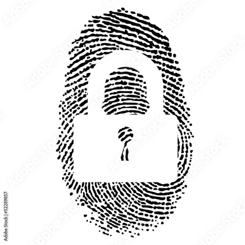 FINGERPRINT LOCK ICON