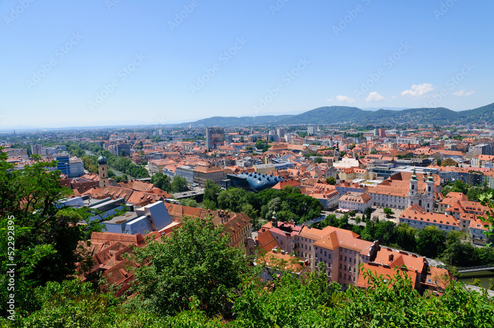 The Historic center of Graz in Austria