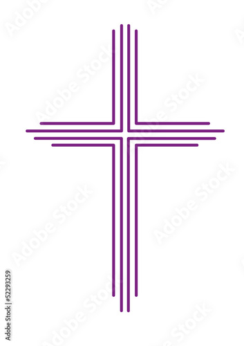 Kreuz Abstrakt aus Linien - Kirche photo