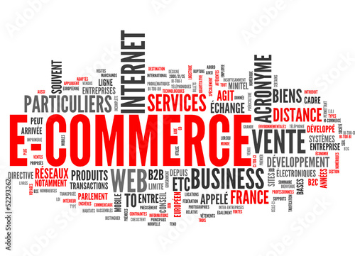 E-Commerce (tag cloud français)