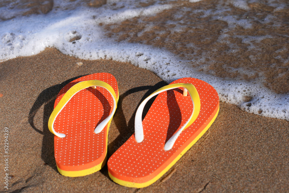 Naklejka premium Flip-flops.