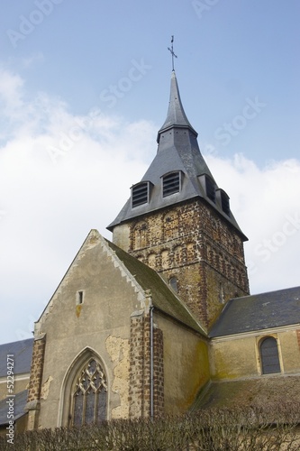 église de breteuil sur iton en normandie photo