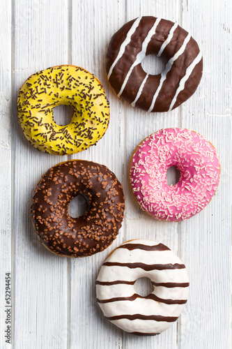 Εκτύπωση καμβά various donuts