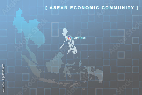 Philippines country that will be member of AEC map photo