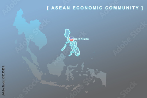 Philippines country that will be member of AEC map photo