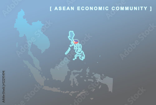 Philippines country that will be member of AEC map photo