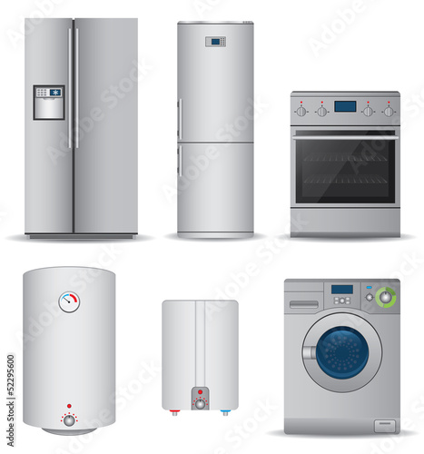 Set of household appliances