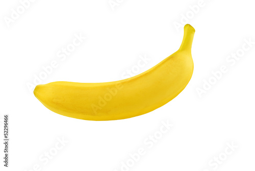 banan na białym tle