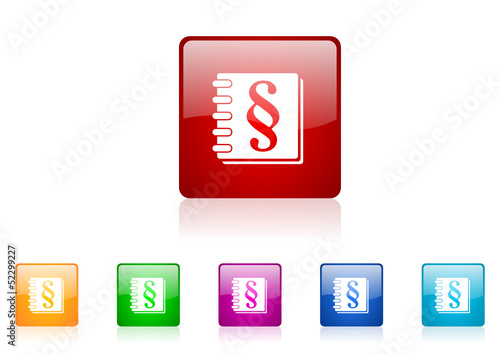 paragraph vector glossy web icon set