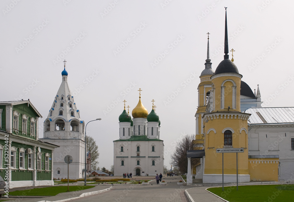 View of historical center of Kolomna city near Moscow