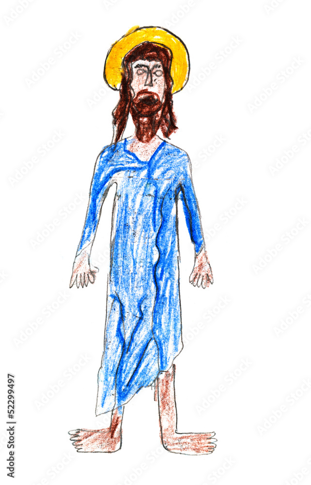 child's drawing - Jesus Christ