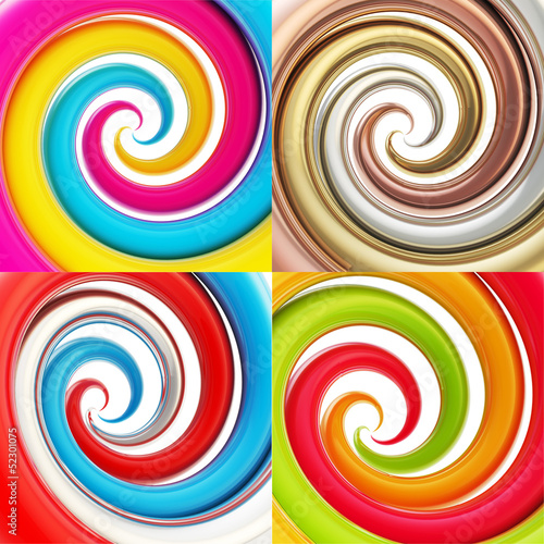 Twisted spiral vortex background