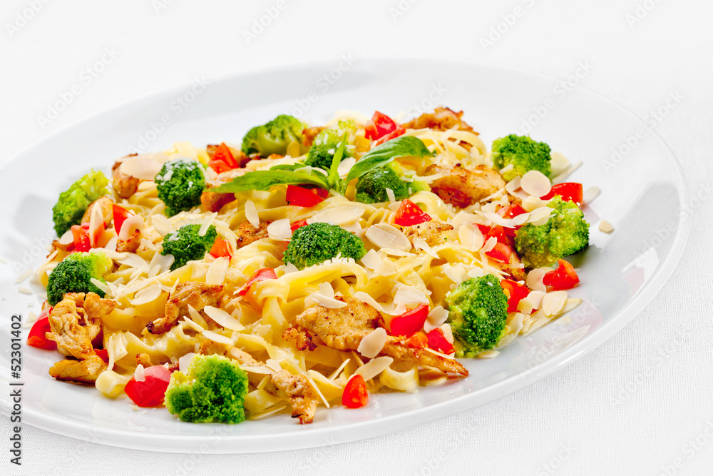 Tasty food. Pasta with vegetables. Tasty food. Pasta with vegetables.